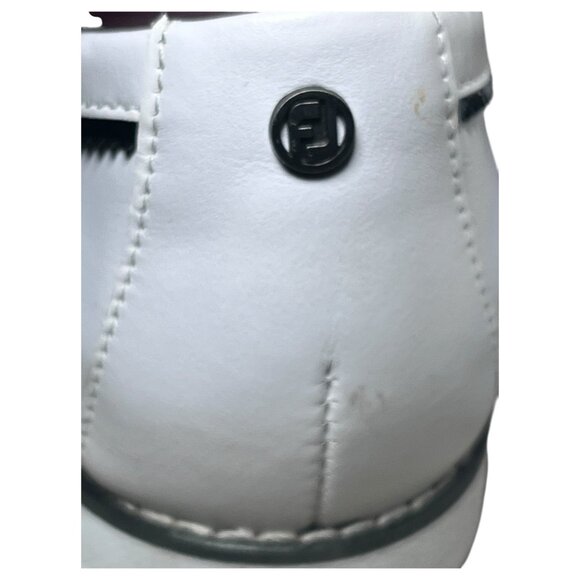 FootJoy Sandy Women's Golf Shoes 8.5 Medium Style 92383, White/Black. Like New - Picture 14 of 16